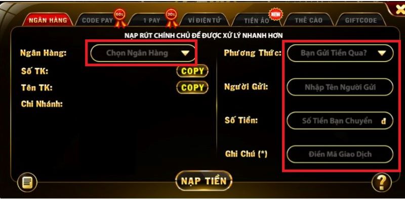 TRANG CHỦ 205 Hướng dẫn chi tiết Nạp/Rút tiền tại OK88